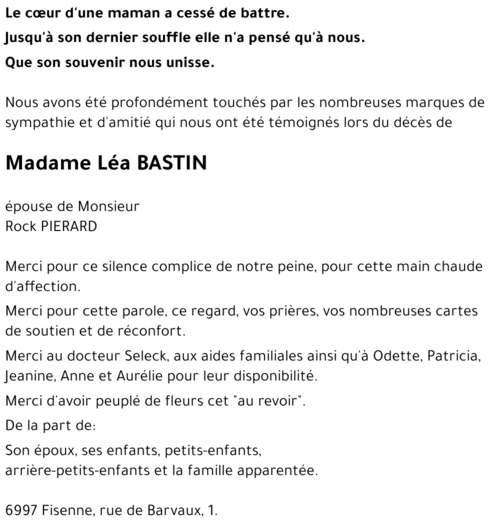 Léa BASTIN
