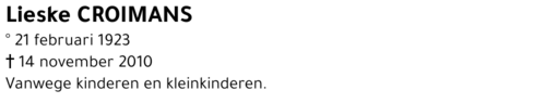 Lieske Croimans