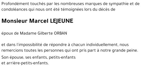 Marcel LEJEUNE