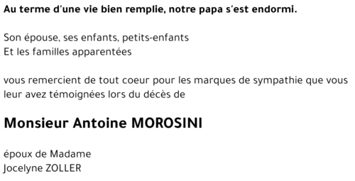 Antoine MOROSINI