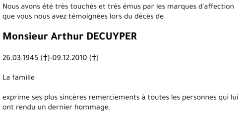 Arthur DECUYPER