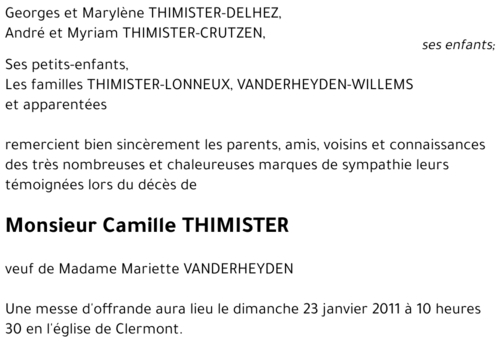 Camille THIMISTER