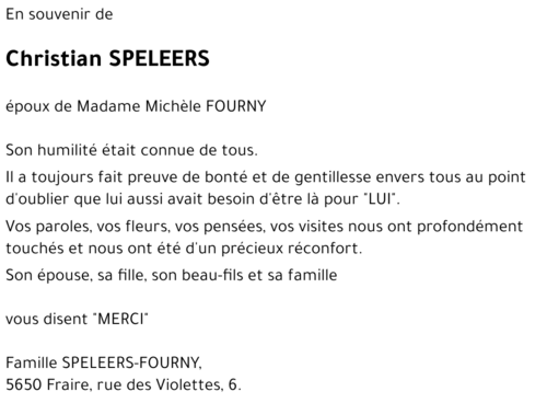 Christian SPELEERS