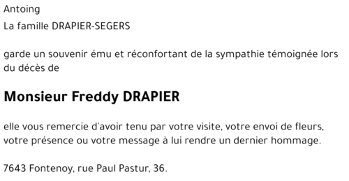 Freddy DRAPIER