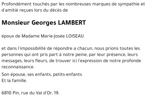 Georges LAMBERT