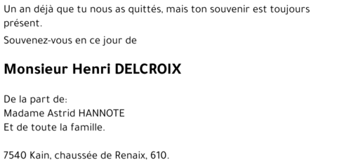 Henri DELCROIX