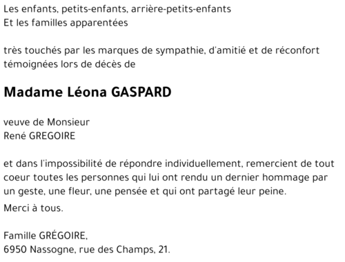 Léona GASPARD