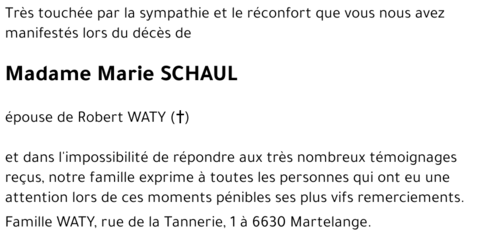 Marie SCHAUL