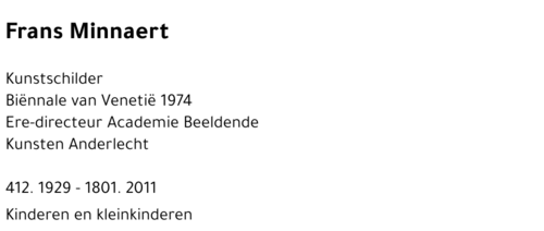 Frans MINNAERT