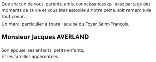 Jacques AVERLAND