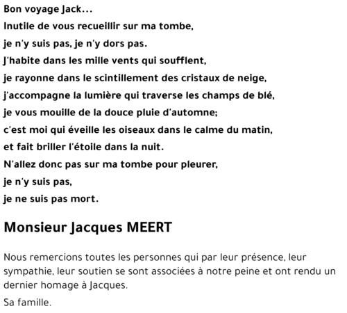 Jacques MEERT