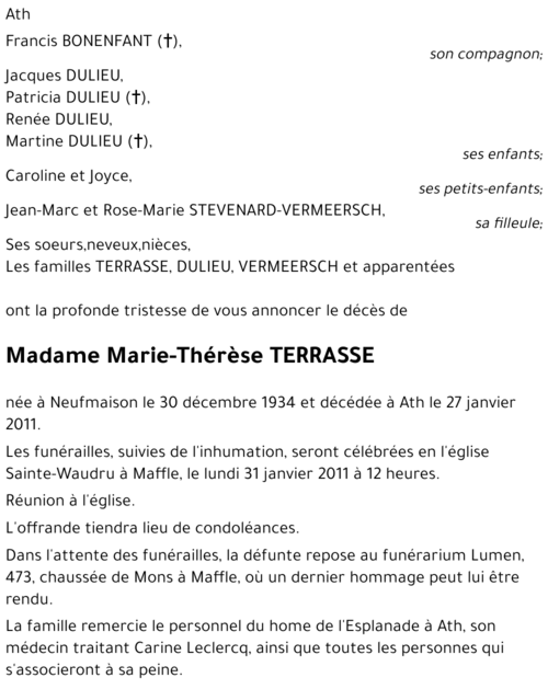 Marie-Thérèse Terrasse