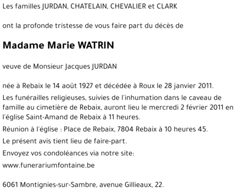 Marie WATRIN