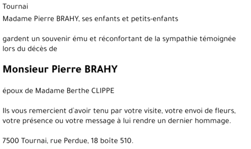 Pierre BRAHY