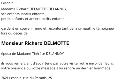 Richard DELMOTTE