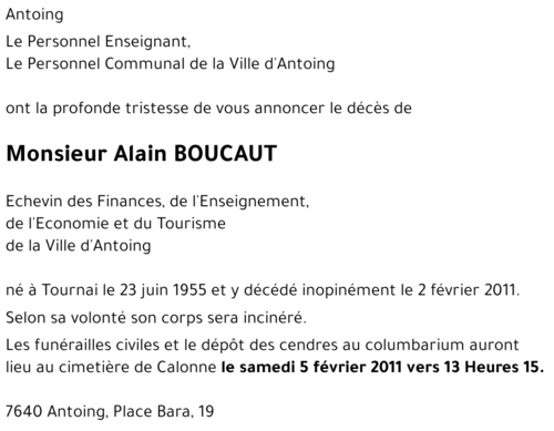 Alain BOUCAUT