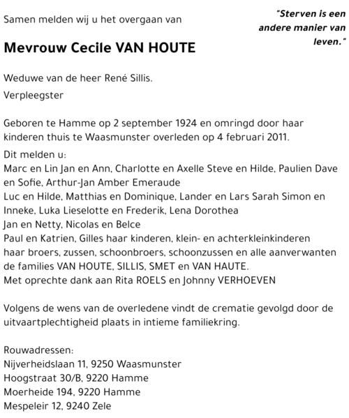Cecile Van Houte