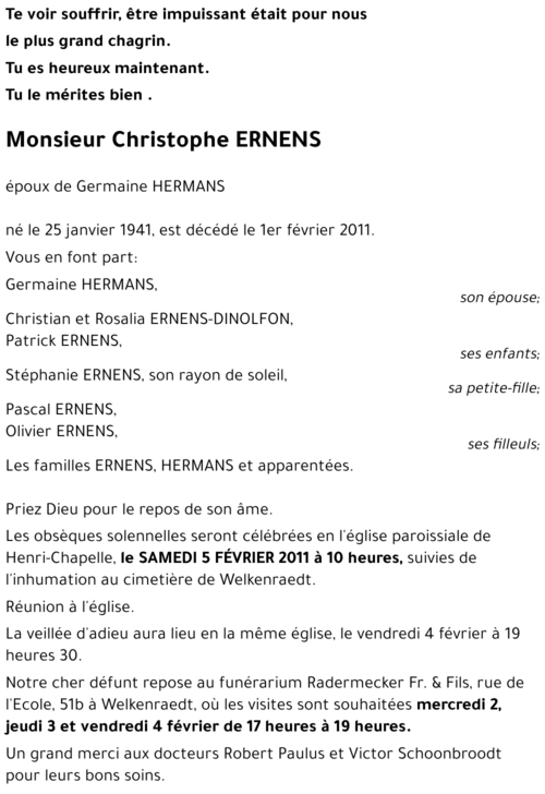 Christophe ERNENS