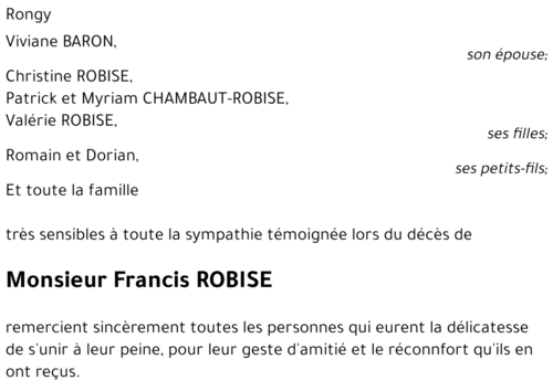 Francis ROBISE