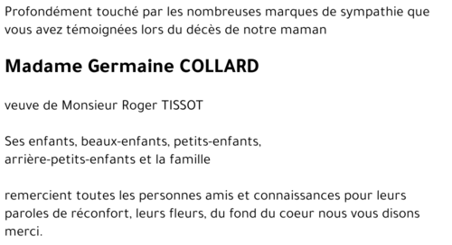 Germaine COLLARD