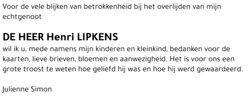 Henri Renier Lipkens