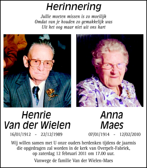 Henrie Van der Wielen