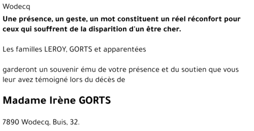 Irène GORTS