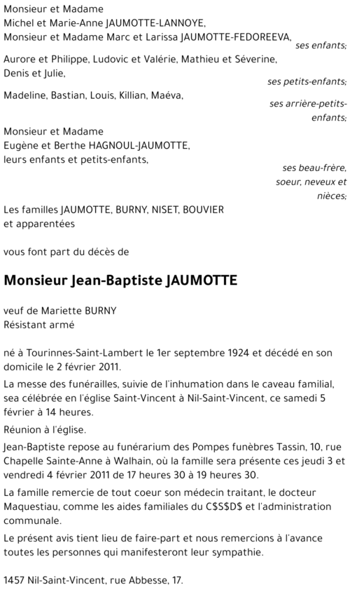 Jean-Baptiste JAUMOTTE