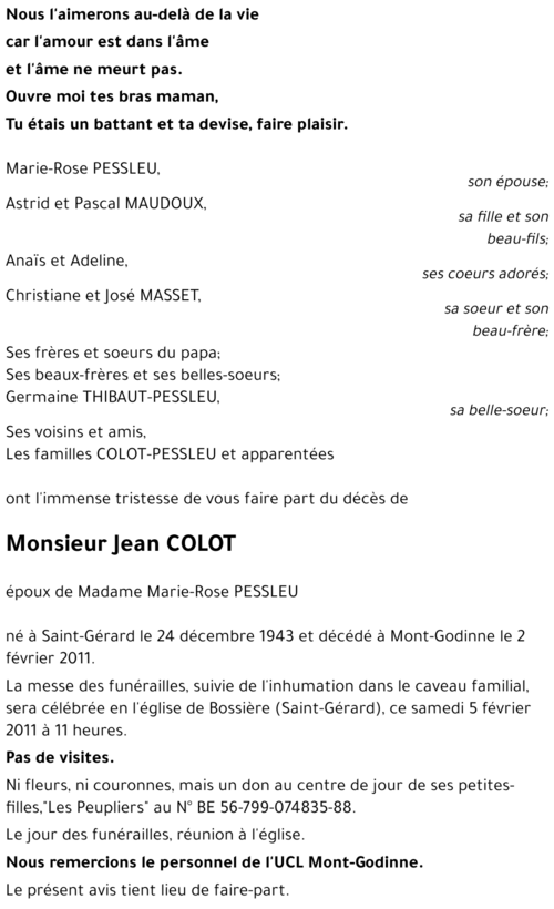 Jean COLOT