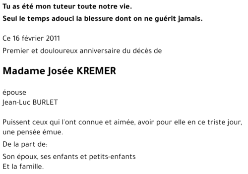 Josée KREMER