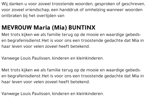 Maria Buntinx