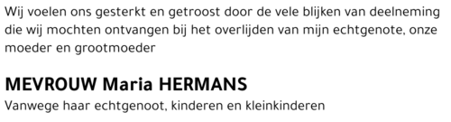 Maria HERMANS