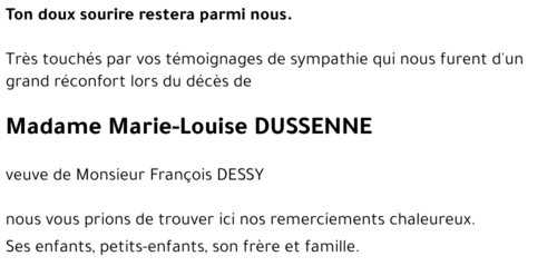 Marie-Louise DUSSENNE