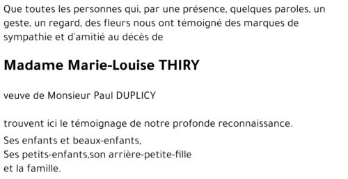 Marie-Louise THIRY
