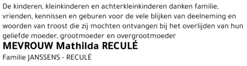 Mathilda RECULÉ