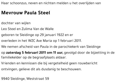Paula Steel