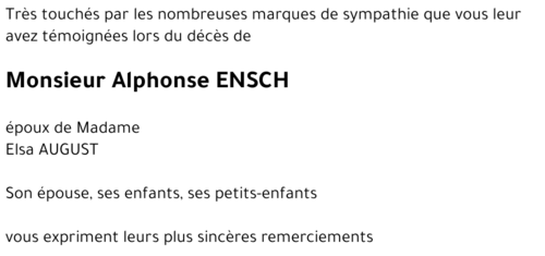 Alphonse ENSCH