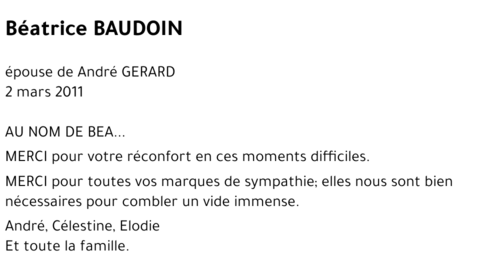 Béatrice BAUDOIN