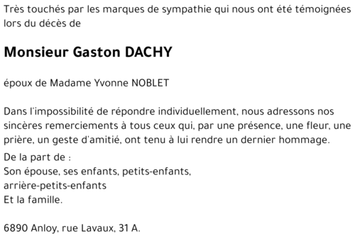 Gaston DACHY
