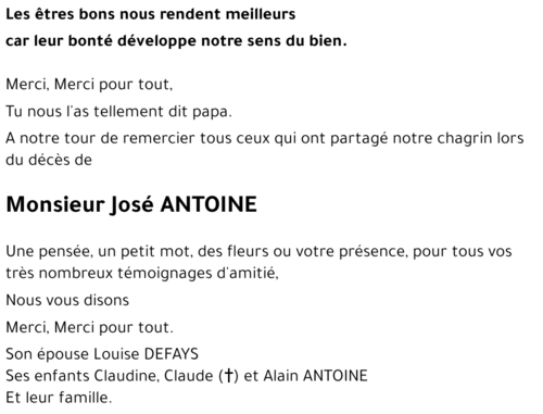 José ANTOINE