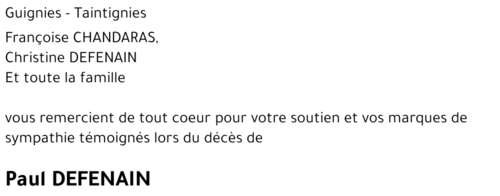 Paul DEFENAIN