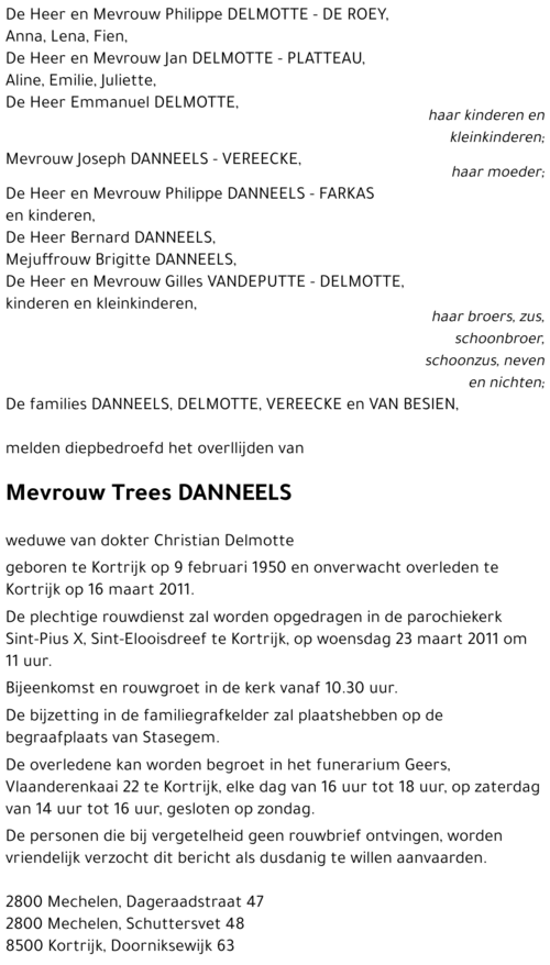 Trees DANNEELS