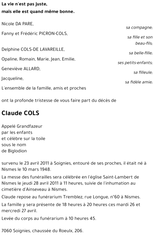 Claude COLS