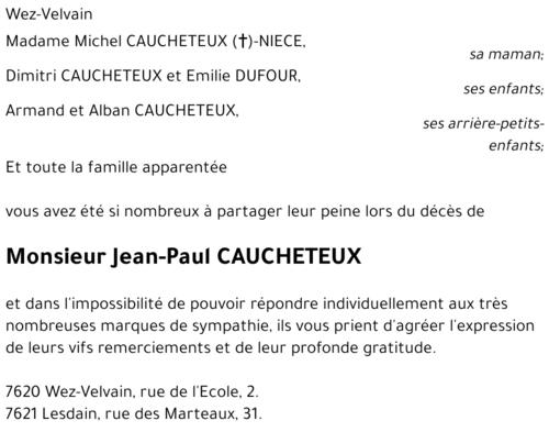 Jean-Paul CAUCHETEUX