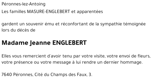Jeanne ENGLEBERT
