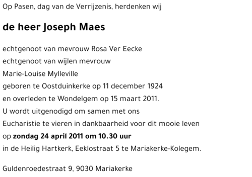 Joseph Maes