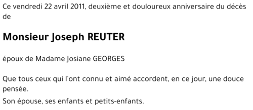 Joseph REUTER