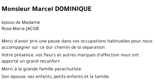 Marcel DOMINIQUE