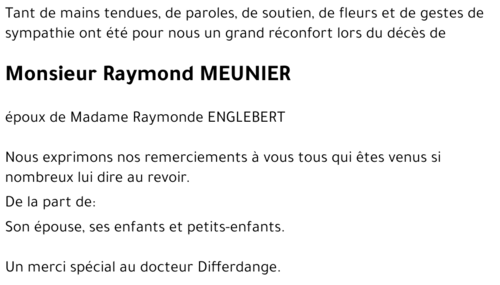 Raymond MEUNIER