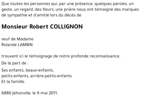 Robert COLLIGNON